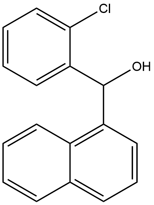 (2-Chlorophenyl)(naphthalen-1-yl)methanol 化学構造式