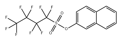 1-Butanesulfonic acid, 1,1,2,2,3,3,4,4,4-nonafluoro-, 2-naphthalenyl ester 化学構造式