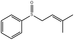 Benzene, [(3-methyl-2-buten-1-yl)sulfinyl]- Structure