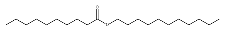 カプリン酸ウンデシル 化学構造式