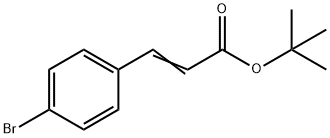 2-Propenoic acid, 3-(4-bromophenyl)-, 1,1-dimethylethyl ester Structure