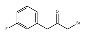 2-Propanone, 1-bromo-3-(3-fluorophenyl)-,423184-31-0,结构式