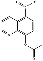 8-Quinolinol, 5-nitro-, 8-acetate 化学構造式