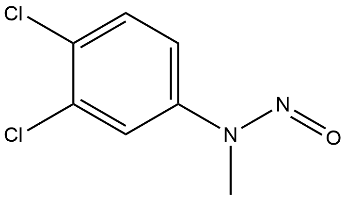 (3,4-Dichlorophenyl)methylnitrosamine 化学構造式