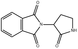 2-(2-oxopyrrolidin-3-yl)isoindoline-1,3-dione Struktur