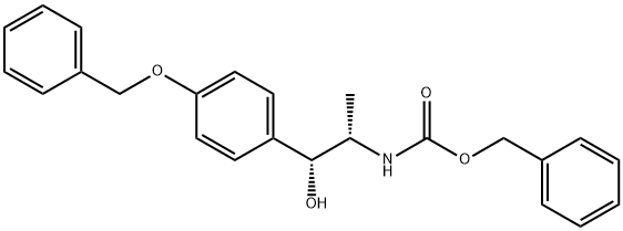 Carbamic acid, [(1S,2R)-2-hydroxy-1-methyl-2-[4-(phenylmethoxy)phenyl]ethyl]-, phenylmethyl ester (9CI) 化学構造式