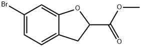 2-Benzofurancarboxylic acid, 6-bromo-2,3-dihydro-, methyl ester 化学構造式