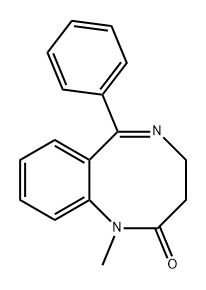 1,5-Benzodiazocin-2(1H)-one, 3,4-dihydro-1-methyl-6-phenyl- Structure