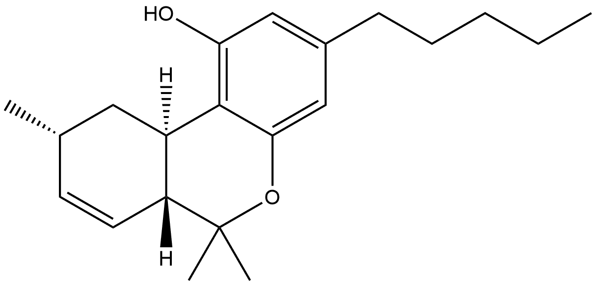 6H-Dibenzo[b,d]pyran-1-ol, 6a,9,10,10a-tetrahydro-6,6,9-trimethyl-3-pentyl-, [6aR-(6aα,9β,10aβ)]- (9CI) 结构式