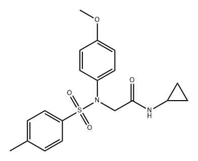 Acetamide, N-cyclopropyl-2-[(4-methoxyphenyl)[(4-methylphenyl)sulfonyl]amino]-|N-环丙基-2-((N-(4-甲氧基苯基)-4-甲基苯基)磺酰胺基)乙酰胺