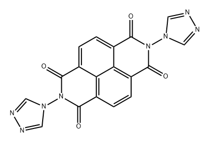 Benzo[lmn][3,8]phenanthroline-1,3,6,8(2H,7H)-tetrone, 2,7-bis(4H-1,2,4-triazol-4-yl)- Structure