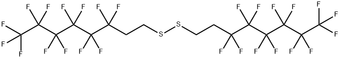 Disulfide, bis(3,3,4,4,5,5,6,6,7,7,8,8,8-tridecafluorooctyl) 化学構造式