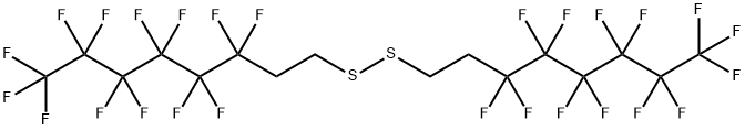 Disulfide, bis(3,3,4,4,5,5,6,6,7,7,8,8,8-tridecafluorooctyl) Structure