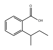 Benzoic acid, 2-(1-methylpropyl)- 化学構造式