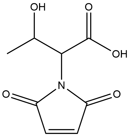 1H-Pyrrole-1-acetic acid, 2,5-dihydro-α-(1-hydroxyethyl)-2,5-dioxo,43018-27-5,结构式