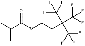 4,4,4-Trifluoro-3,3-bis(trifluoromethyl)butyl 2-methyl-2-propenoate Struktur