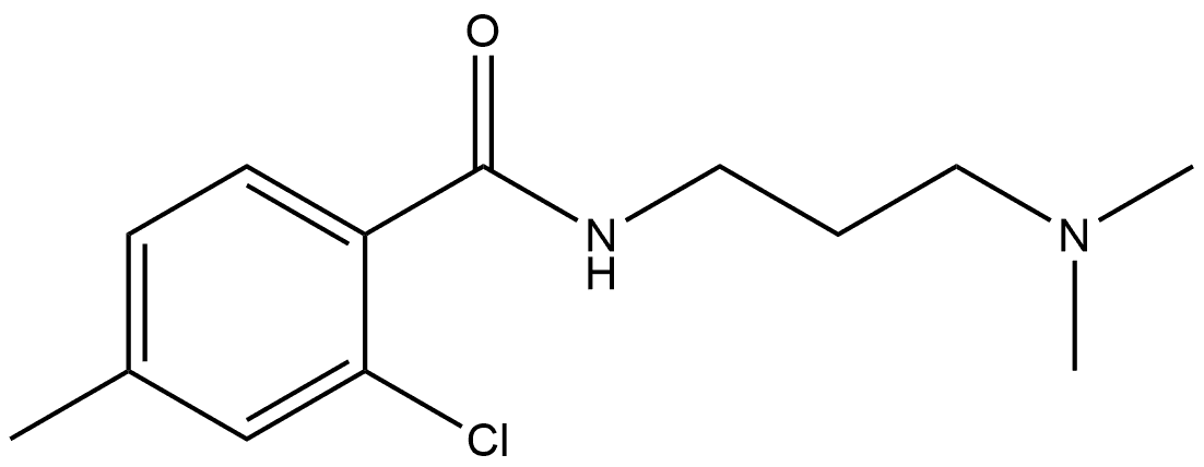 2-Chloro-N-[3-(dimethylamino)propyl]-4-methylbenzamide Structure