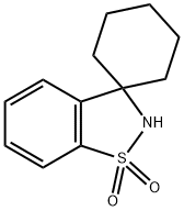Spiro[1,2-benzisothiazole-3(2H),1'-cyclohexane], 1,1-dioxide Structure