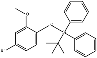 Benzene, 4-bromo-1-[[(1,1-dimethylethyl)diphenylsilyl]oxy]-2-methoxy- Structure