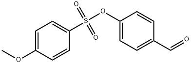 4-formylphenyl 4-methoxy-1-benzenesulfonate Struktur