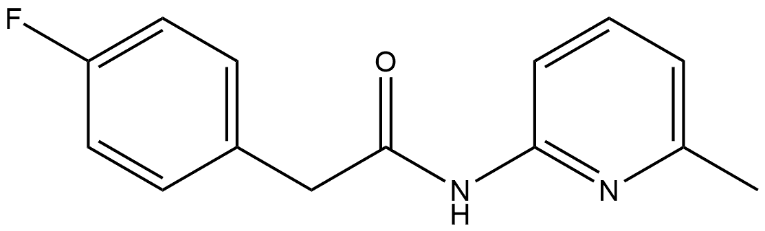 4-Fluoro-N-(6-methyl-2-pyridinyl)benzeneacetamide Structure