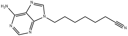 7-(6-Amino-9H-purin-9-yl)heptanenitrile 结构式