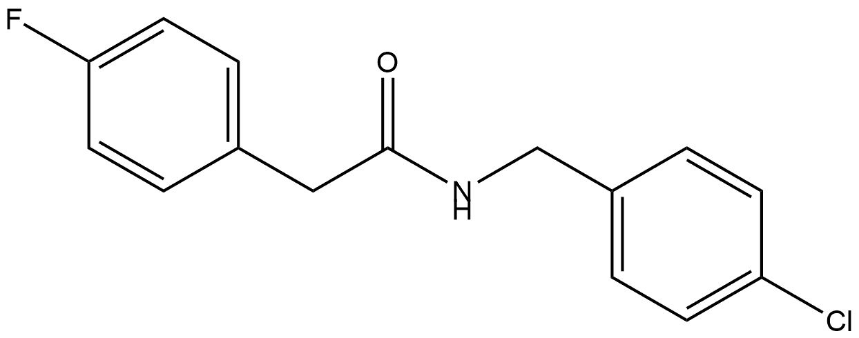 N-[(4-Chlorophenyl)methyl]-4-fluorobenzeneacetamide Structure