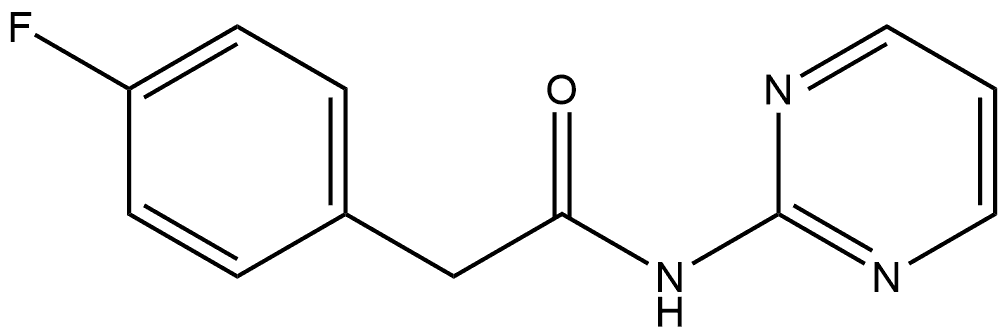 4-Fluoro-N-2-pyrimidinylbenzeneacetamide Structure