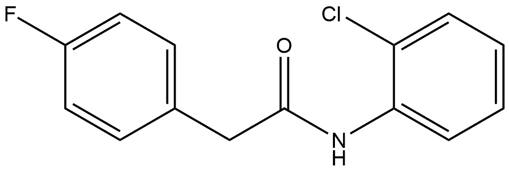 N-(2-Chlorophenyl)-4-fluorobenzeneacetamide 化学構造式