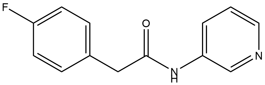 4-Fluoro-N-3-pyridinylbenzeneacetamide 结构式