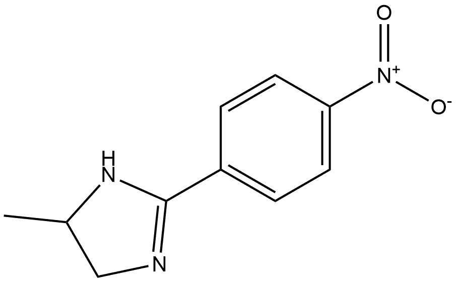 5-甲基-2-(4-硝基苯基)-4,5-二氢-1H-咪唑 结构式