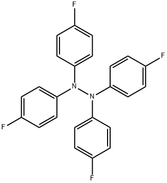 N,N,N',N'-tetrakis(p-fluorophenyl)hydrazine Structure