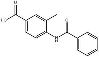 Benzoic acid, 4-(benzoylamino)-3-methyl- 结构式