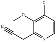 2-Pyridineacetonitrile, 4-chloro-3-methoxy- 化学構造式