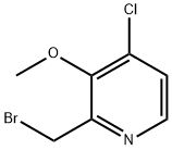 Pyridine, 2-(bromomethyl)-4-chloro-3-methoxy- 化学構造式