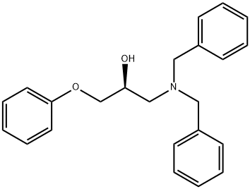 2-Propanol, 1-[bis(phenylmethyl)amino]-3-phenoxy-, (2S)- Structure