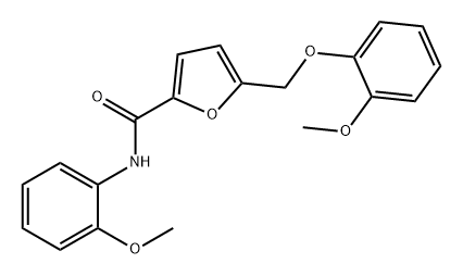 2-Furancarboxamide, 5-[(2-methoxyphenoxy)methyl]-N-(2-methoxyphenyl)- Structure