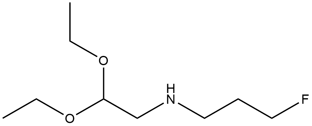 N-(2,2-diethoxyethyl)-3-fluoropropan-1-amine Struktur