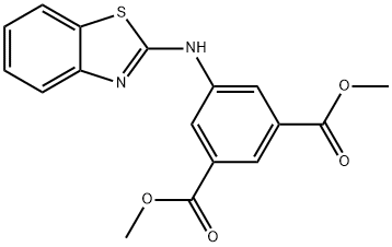 dimethyl 5-(1,3-benzothiazol-2-ylamino)benzene-1,3-dicarboxylate Structure