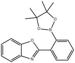 Benzoxazole, 2-[2-(4,4,5,5-tetramethyl-1,3,2-dioxaborolan-2-yl)phenyl]- Structure
