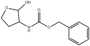 Carbamic acid, (tetrahydro-2-hydroxy-3-furanyl)-, phenylmethyl ester (9CI) 化学構造式