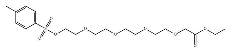 14-(甲苯磺酰氧基)-3,6,9,12-四氧杂十四酸乙酯, 441775-29-7, 结构式