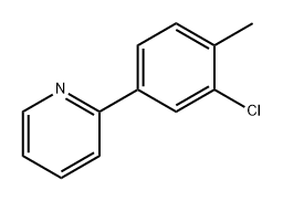 Pyridine, 2-(3-chloro-4-methylphenyl)- Structure