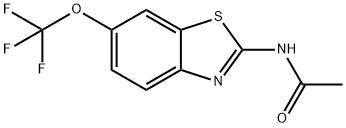 N-[6-(Trifluoromethoxy)-2-benzothiazolyl]acetamide Structure