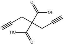 Propanedioic acid, 2,2-di-2-propyn-1-yl- Structure