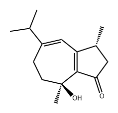 1(2H)-Azulenone, 3,6,7,8-tetrahydro-8-hydroxy-3,8-dimethyl-5-(1-methylethyl)-, (3R,8S)-|甘松愈创木酮K