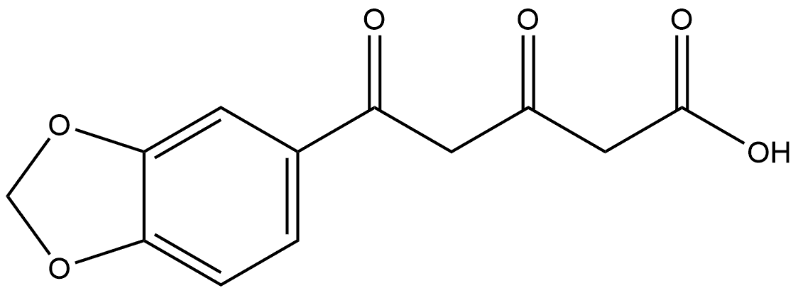 1,3-Benzodioxole-5-pentanoic acid, β,δ-dioxo- Structure
