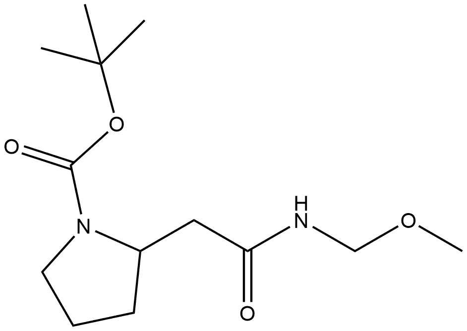 1-Pyrrolidinecarboxylic acid, 2-[2-(methoxymethylamino)-2-oxoethyl]-, 1,1-dimethylethyl ester