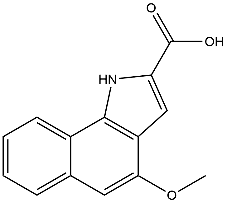 4-Methoxy-1H-benzo[g]indole-2-carboxylic Acid Struktur