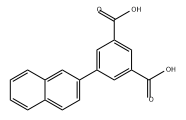 1,3-Benzenedicarboxylic acid, 5-(2-naphthalenyl)-,444343-41-3,结构式